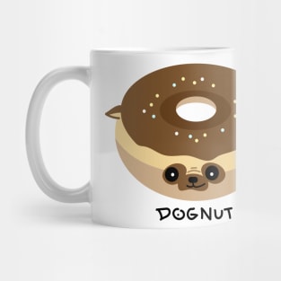 Pug dog donut Mug